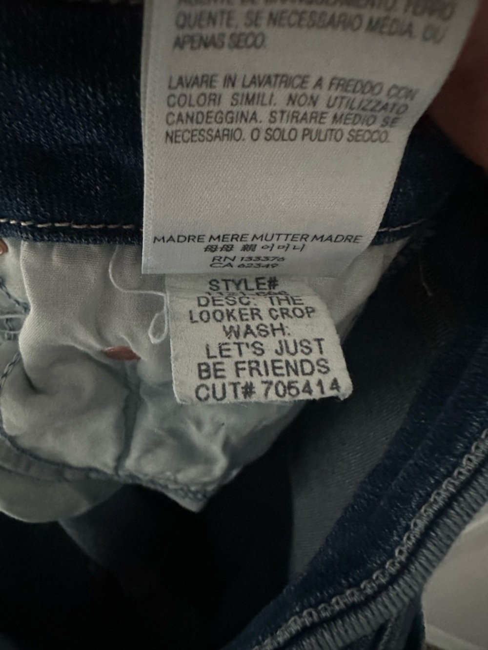 MOTHER THE LOOKER CROPLet's Just Be Frieds Size 28 - Picture 7 of 7